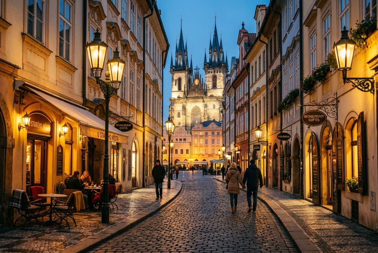 Prague Castle at night